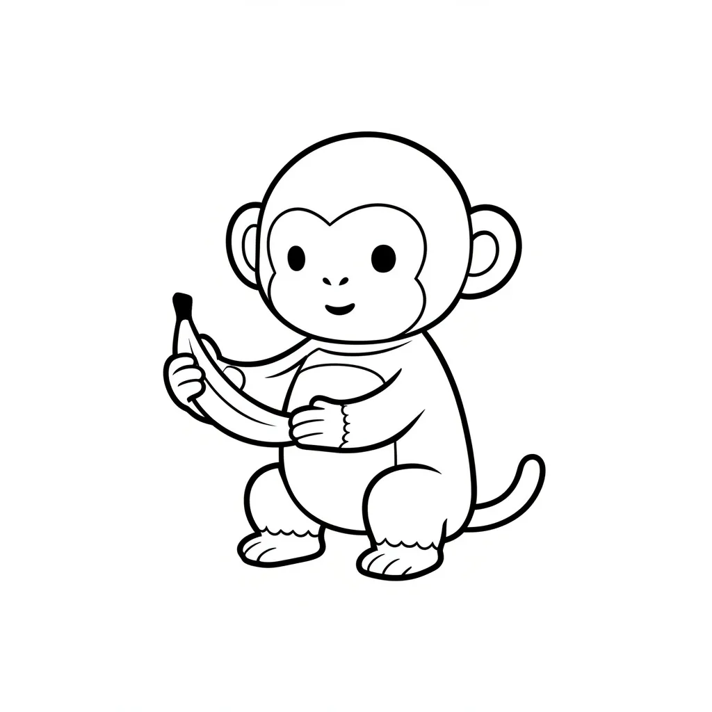 Обезьянка нашла банан