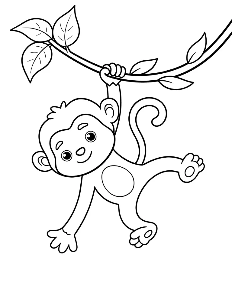 Обезьянка в джунглях