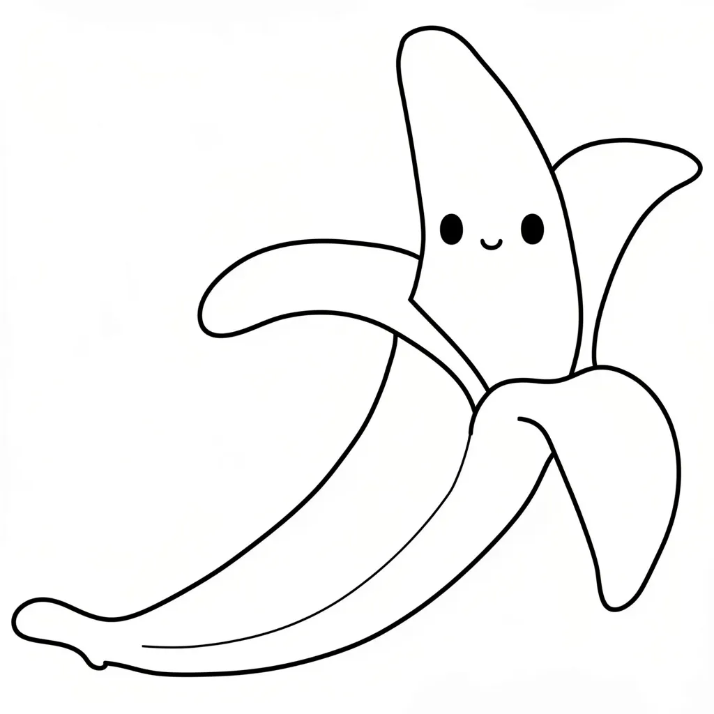 Очищенный банан