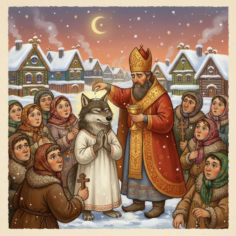 Окрестили волка