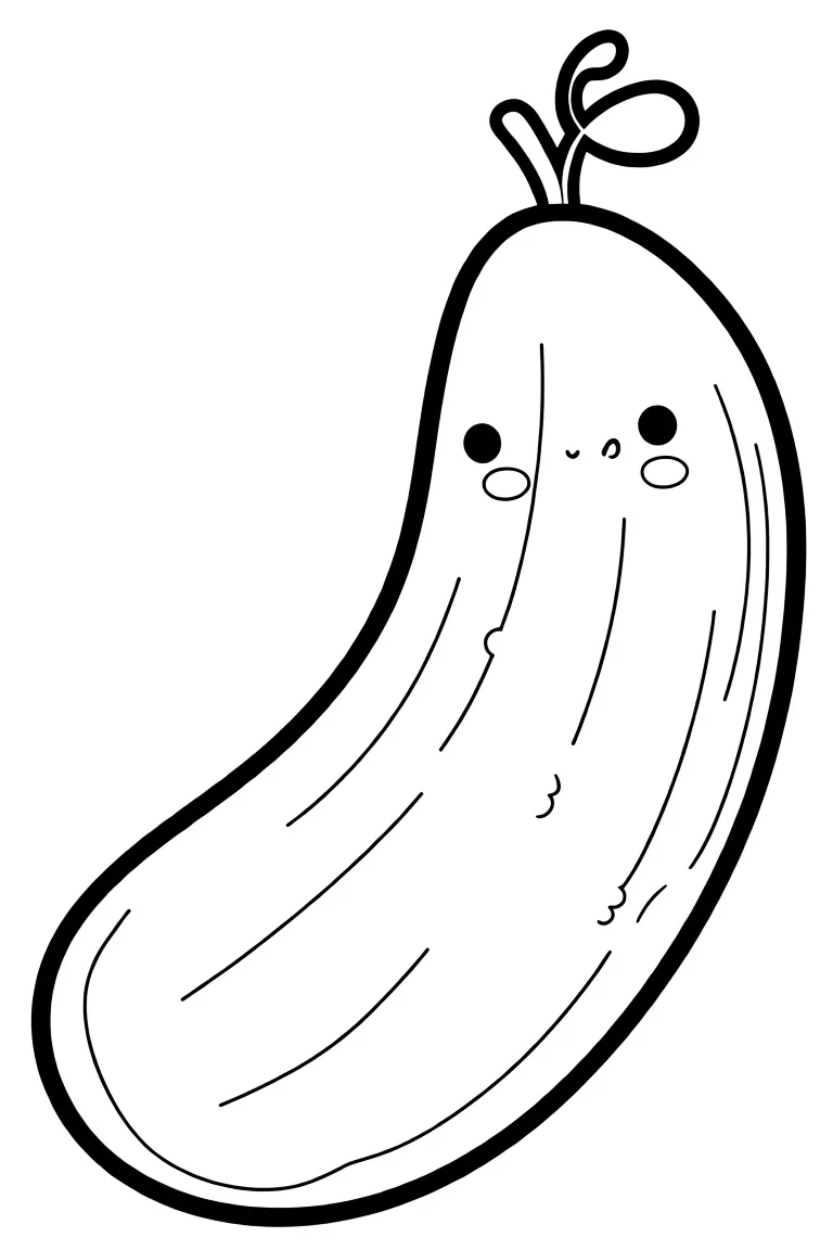 Округлый огурчик