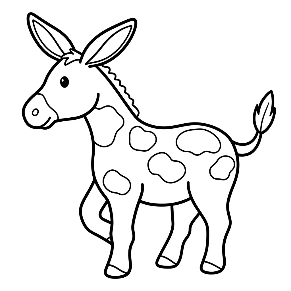 Пятнистый ослик