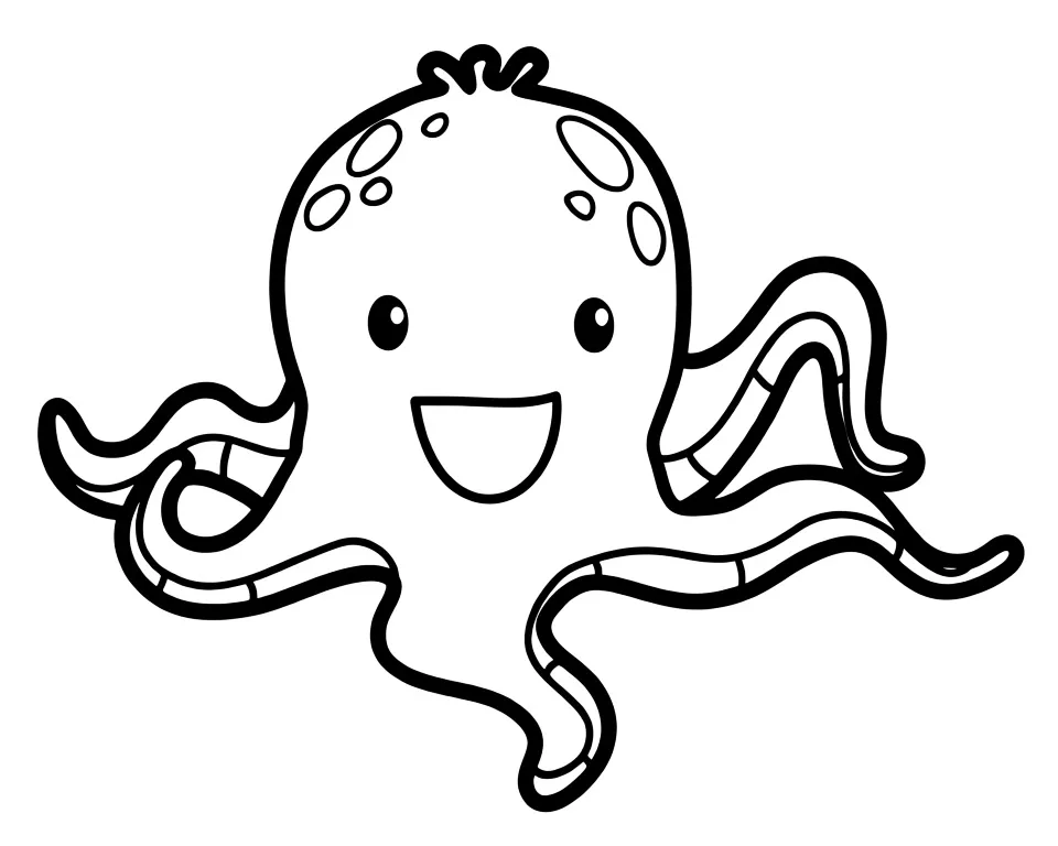 Осьминог улыбается
