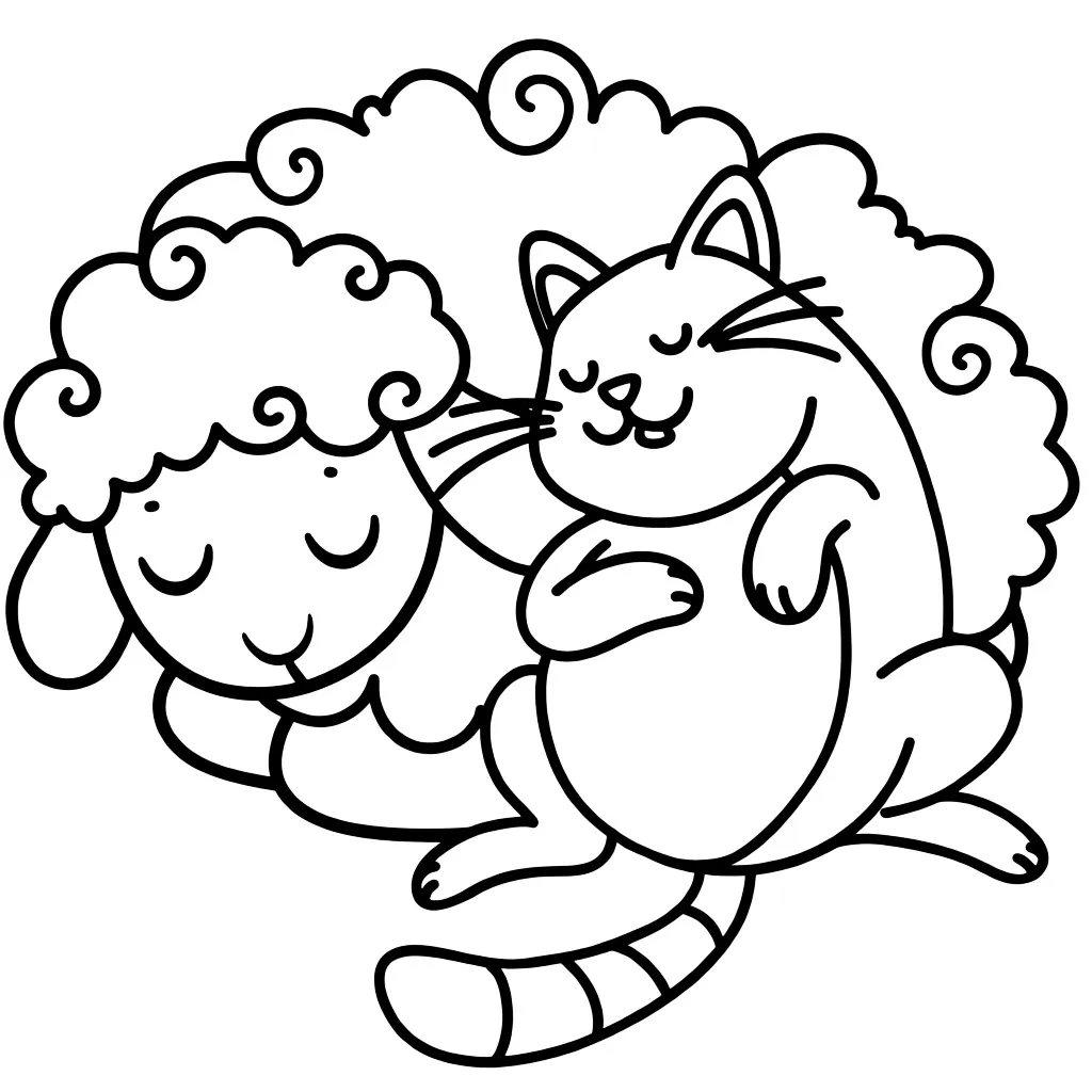 Овечка и котик