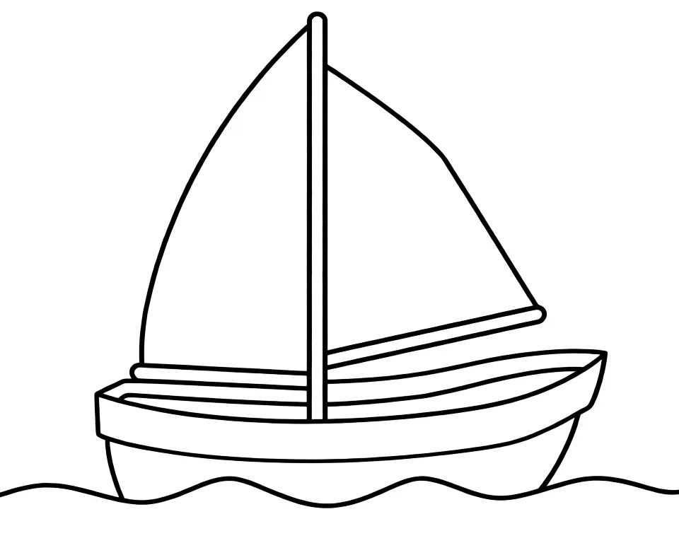 Парусник на волнах