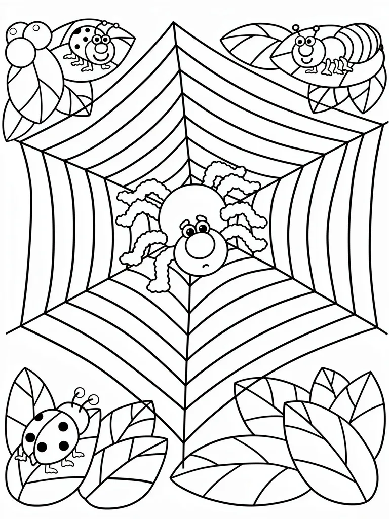 Паук в паутинке