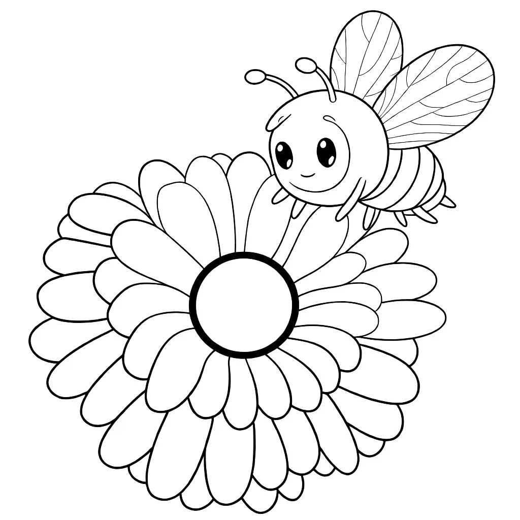 Пчелка на цветке