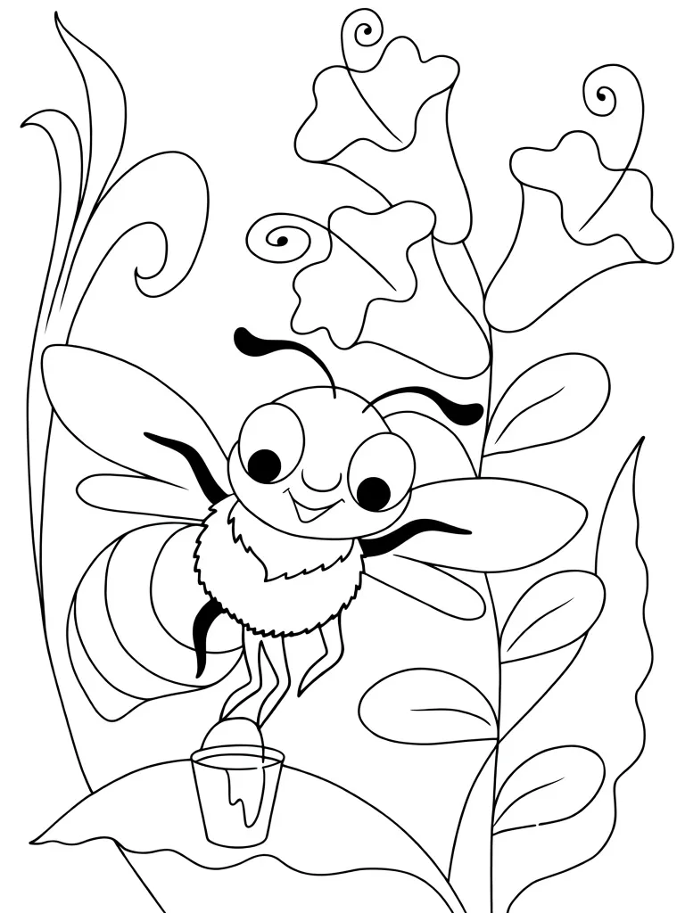 Пчёлка и колокольчики