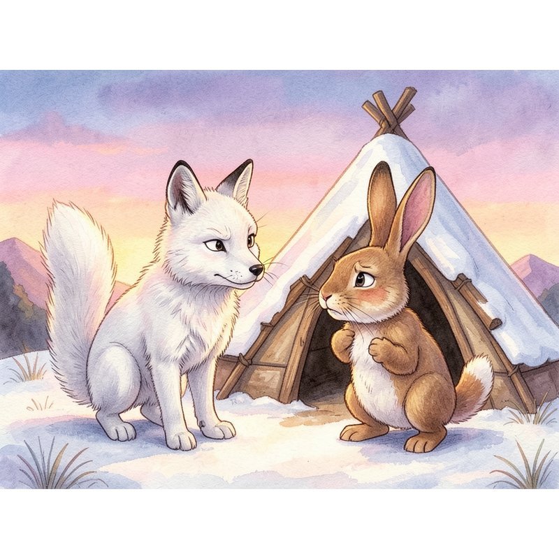 Песец и заяц