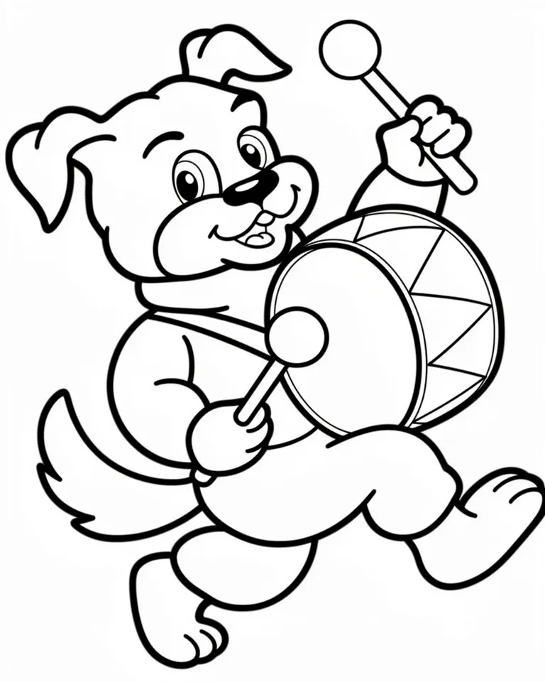 Песик-барабанщик