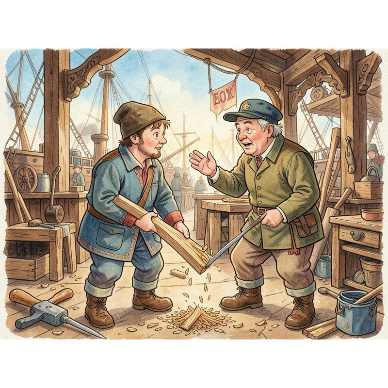 Петр и плотник