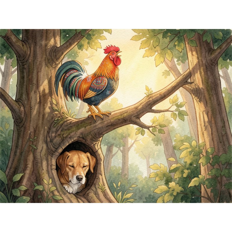 Петух да собака