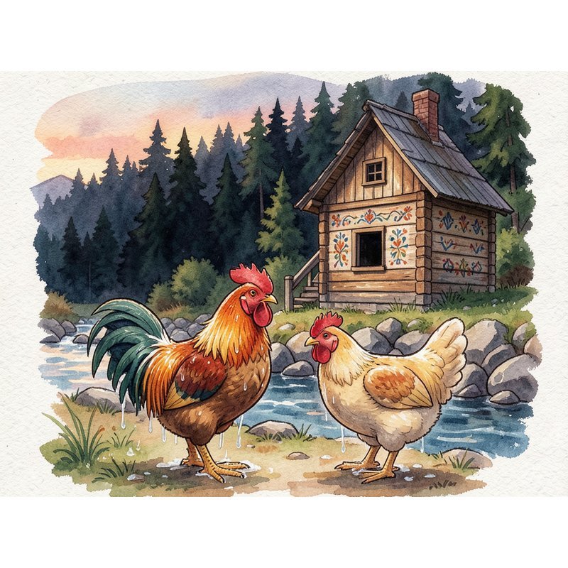 Петух и курица