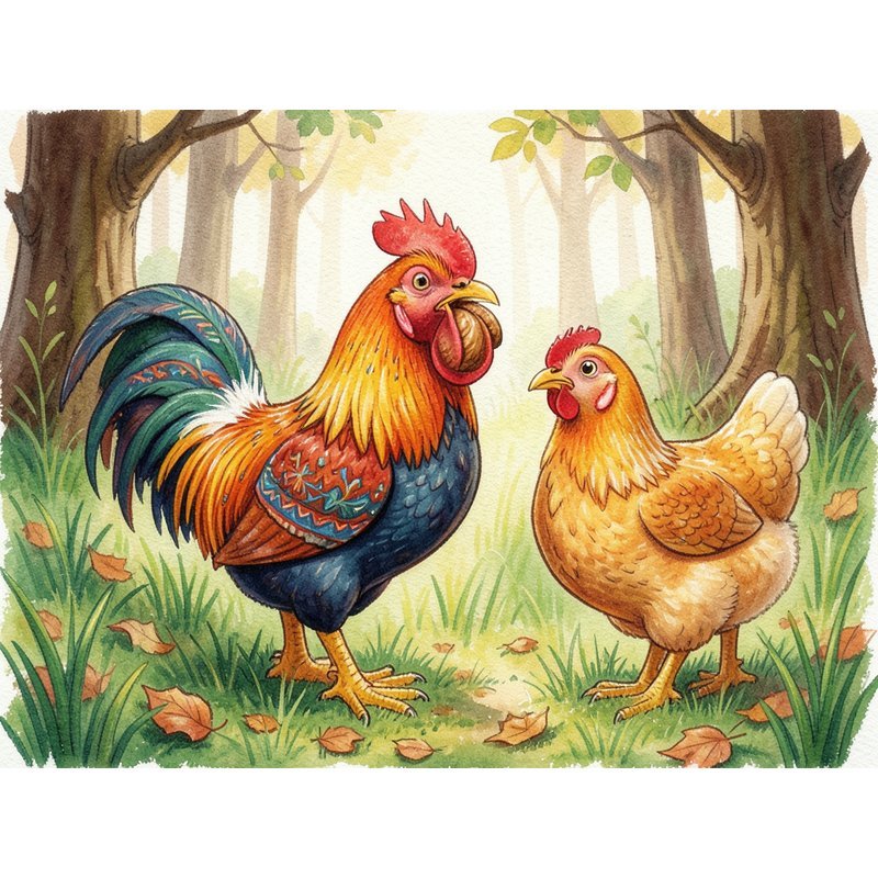 Петух и курочка