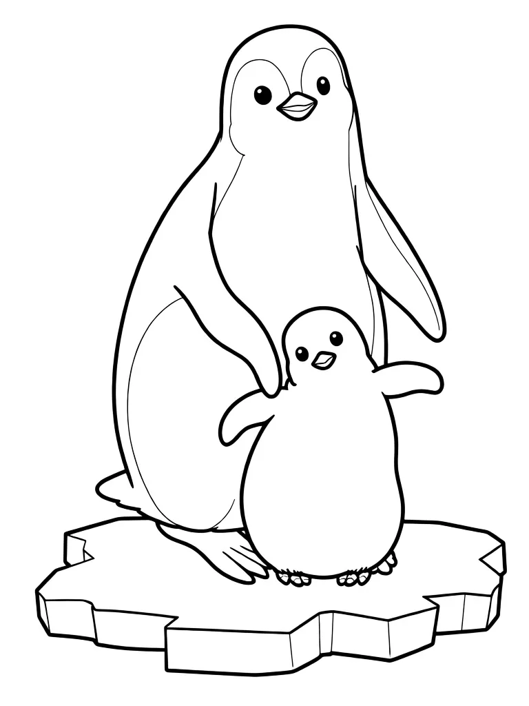 Пингвиненок и его мама