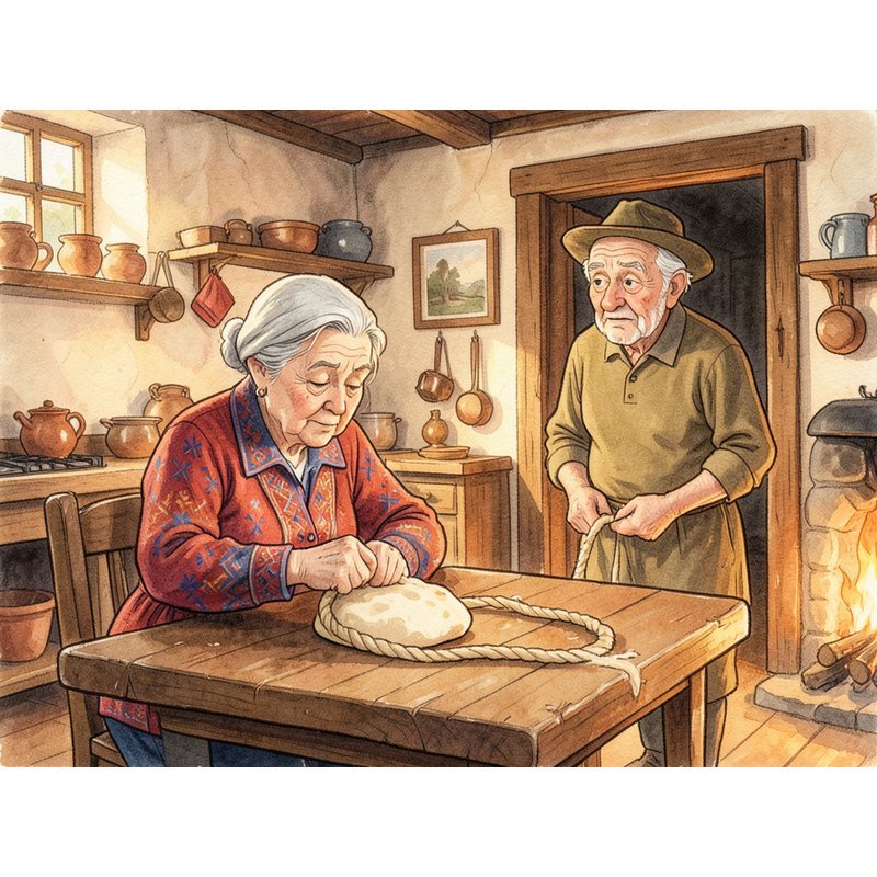 Пирог веревочкой