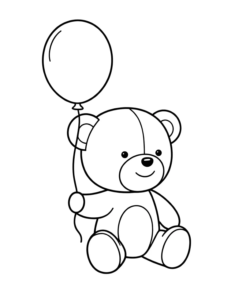 Плюшевый мишка улыбается