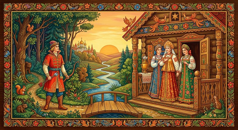 По колена ноги в золоте, по локоть руки в серебре