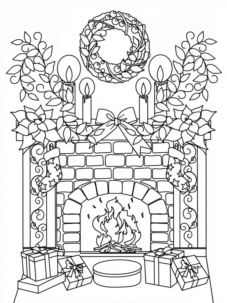 Подарки у камина