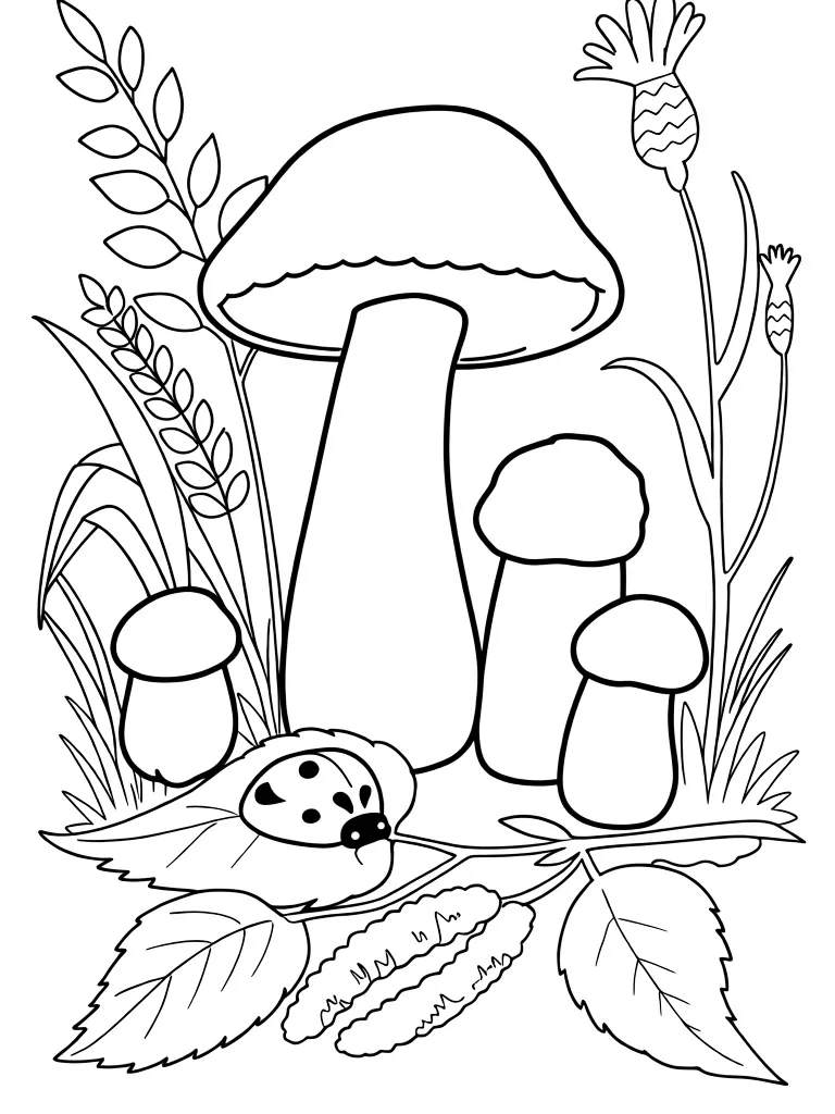 Подосиновики в лесу