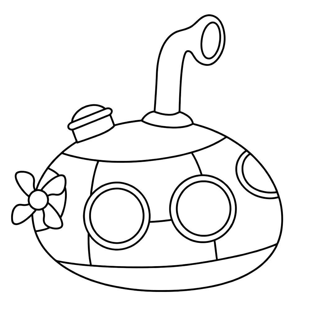 Подводная лодка с перископом