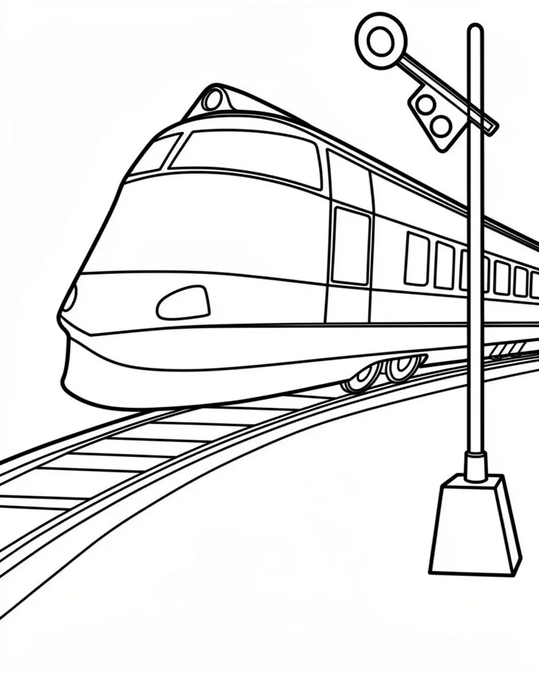 Поезд на светофоре