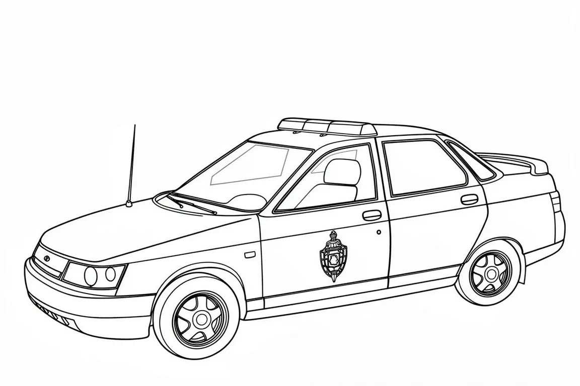 Полицейская машина ВАЗ-2110