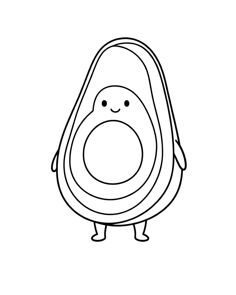 Половинка авокадо