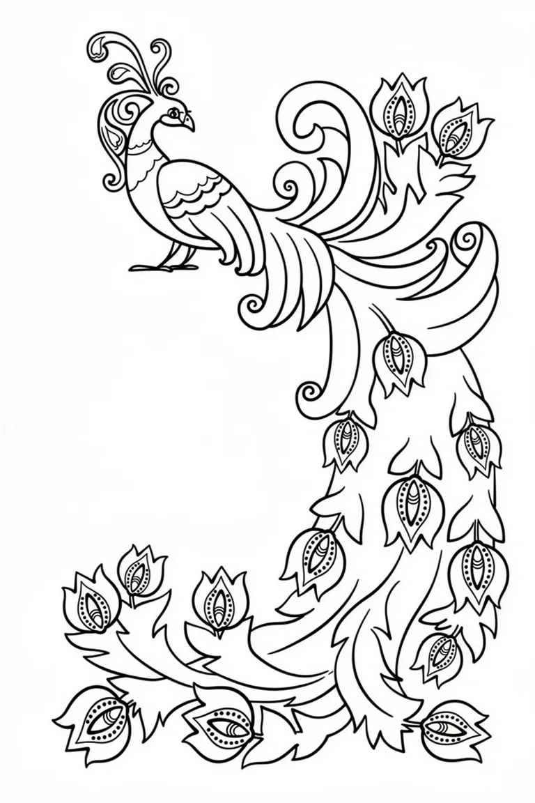 Поздравление с павлином