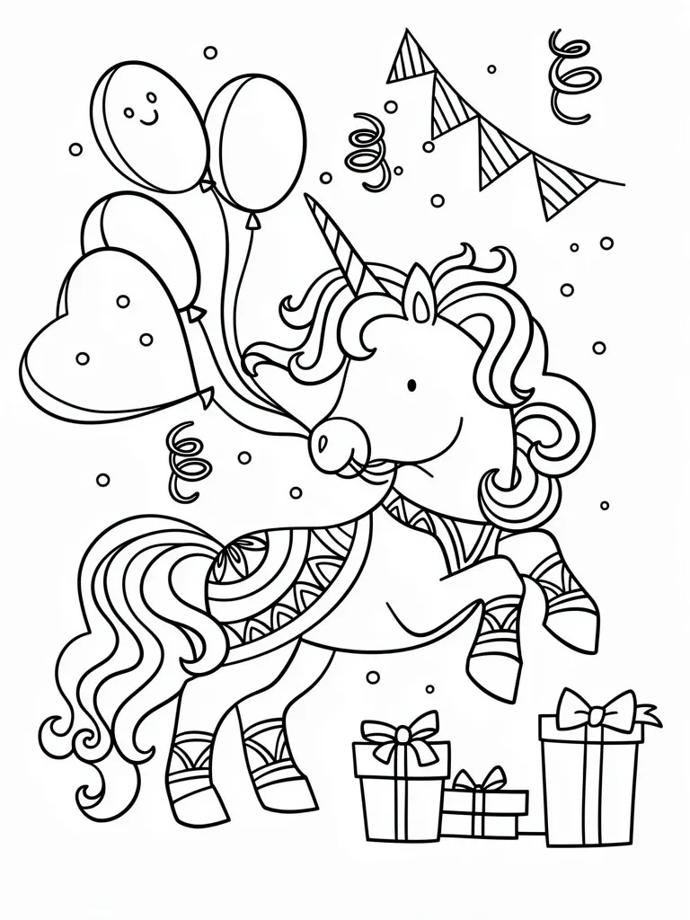 Праздничный единорог