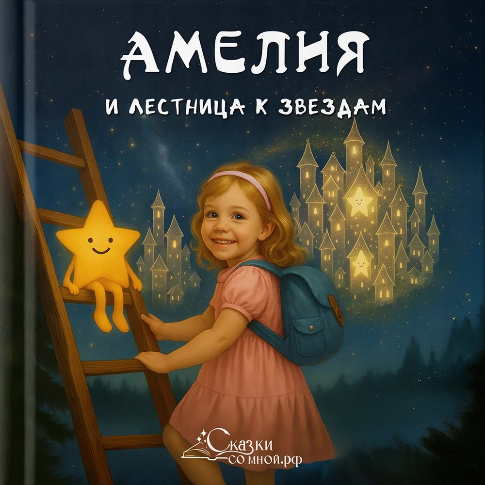 Девочка и лестница к звёздам