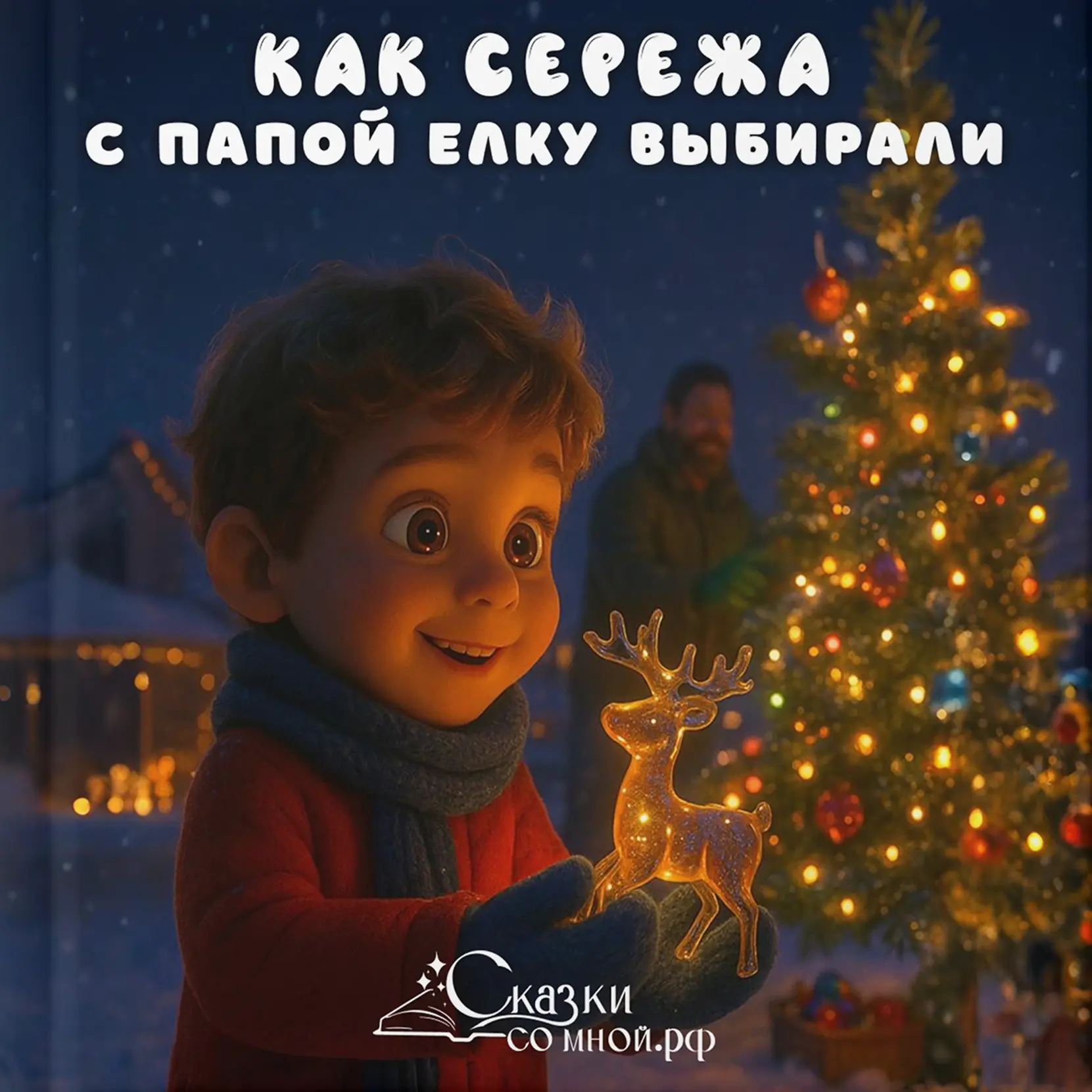 Как мальчик с папой елку выбирали