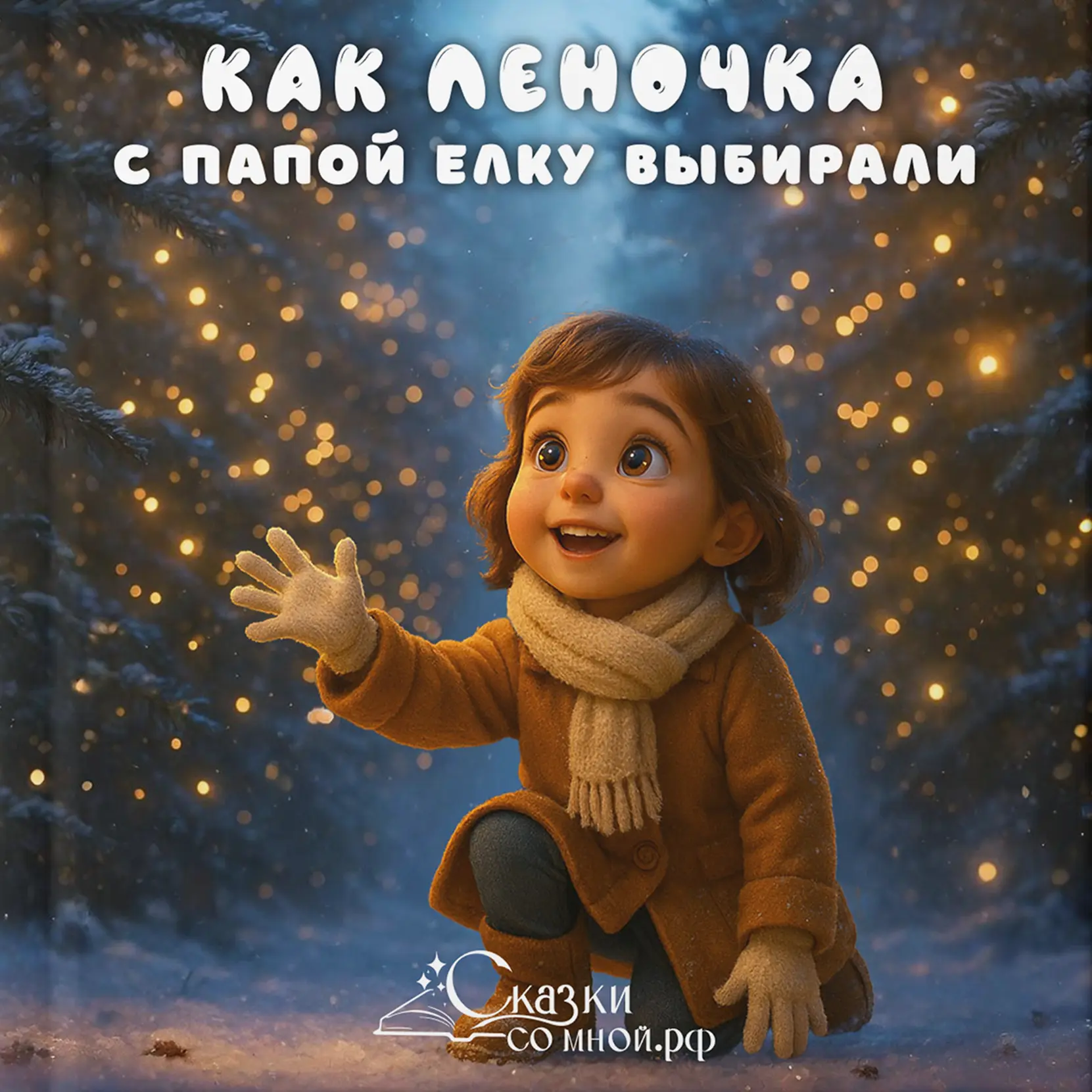 Как девочка с папой елку выбирали