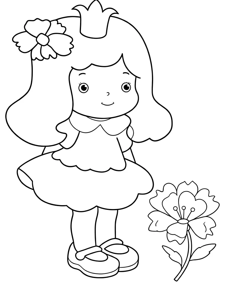 Принцесса и цветочек