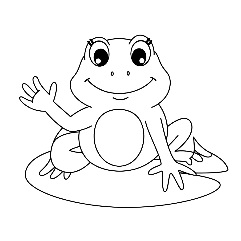 Приветливая лягушка