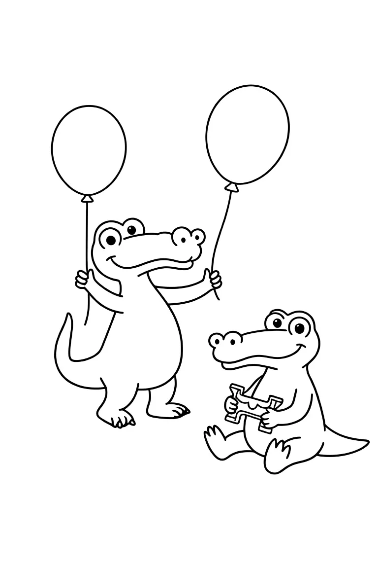 Приветливый крокодил