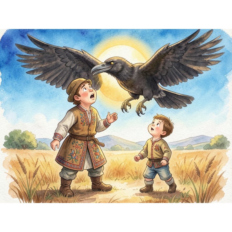 Про бедного человека и Вороньего царя