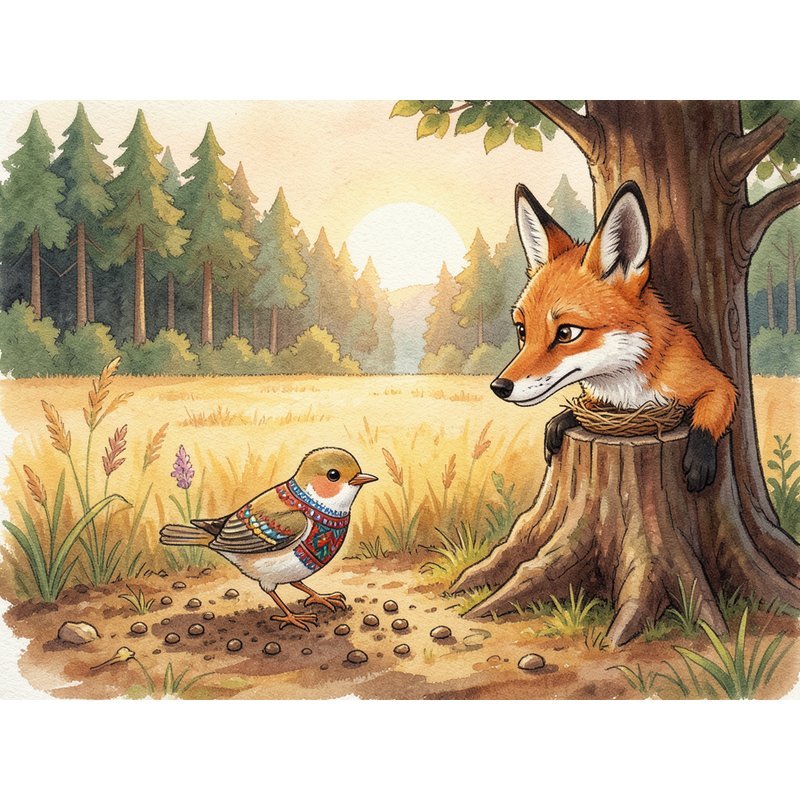 Птичка и лиса