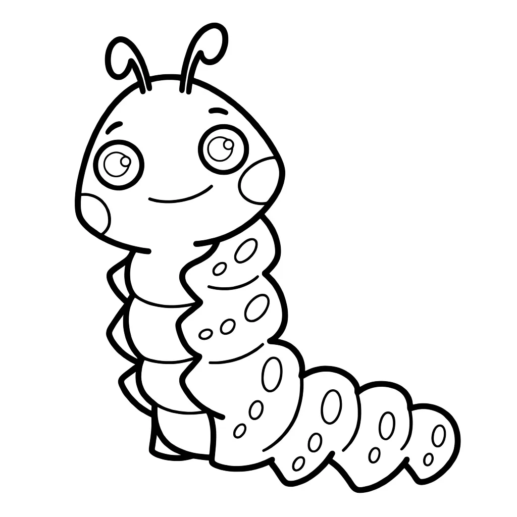 Пухлая гусеница