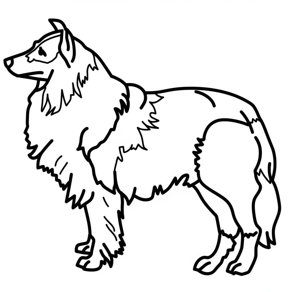 Пушистая собака