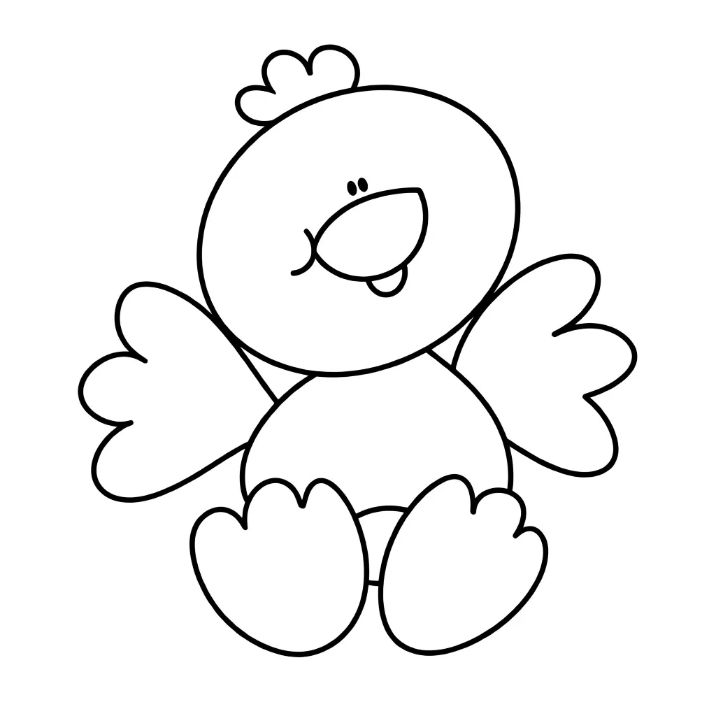 Пушистый цыпленок