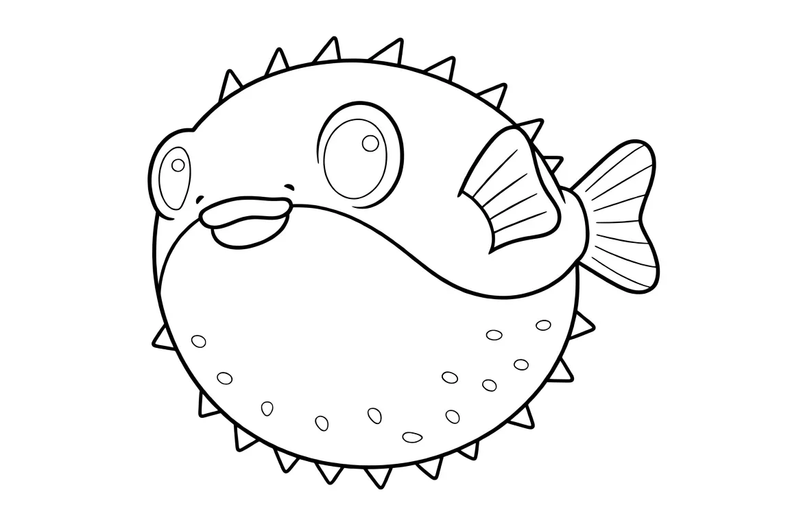 Пузатая рыба ёж