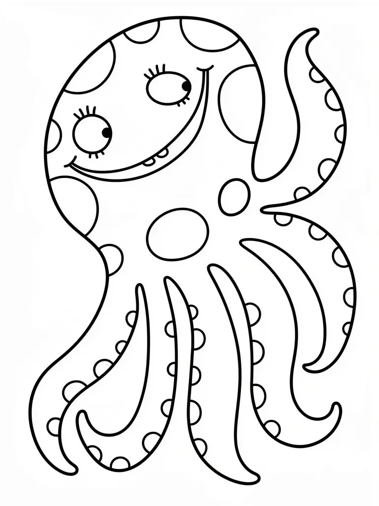 Радостный осьминог