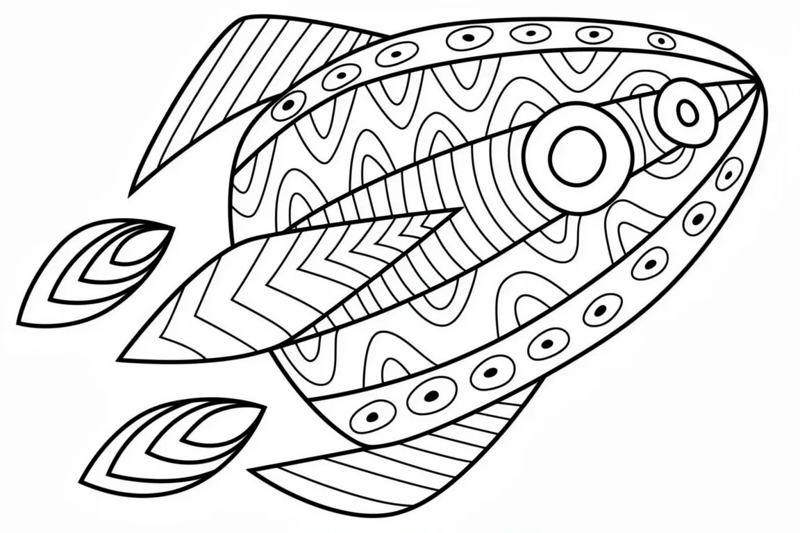 Ракета с узором