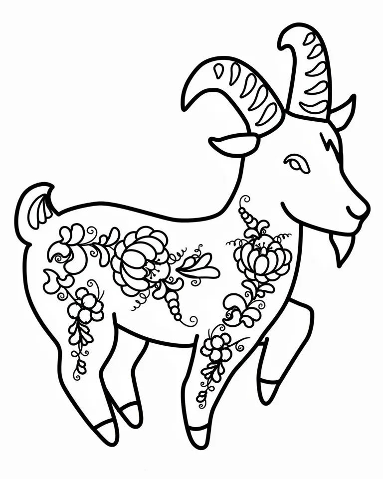 Расписной козлик