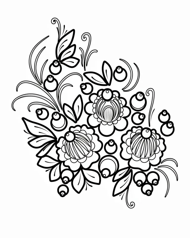 Расписные цветы