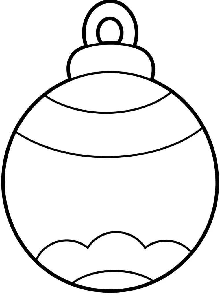 Разноцветный ёлочный шар