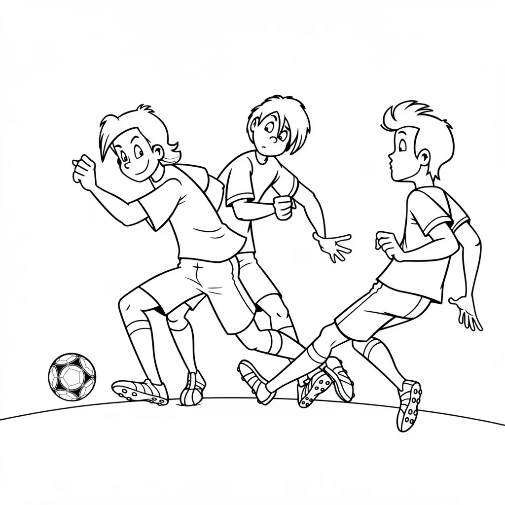 Ребята играют в футбол