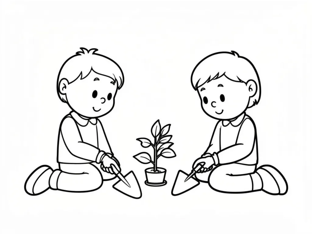 Ребята садоводы