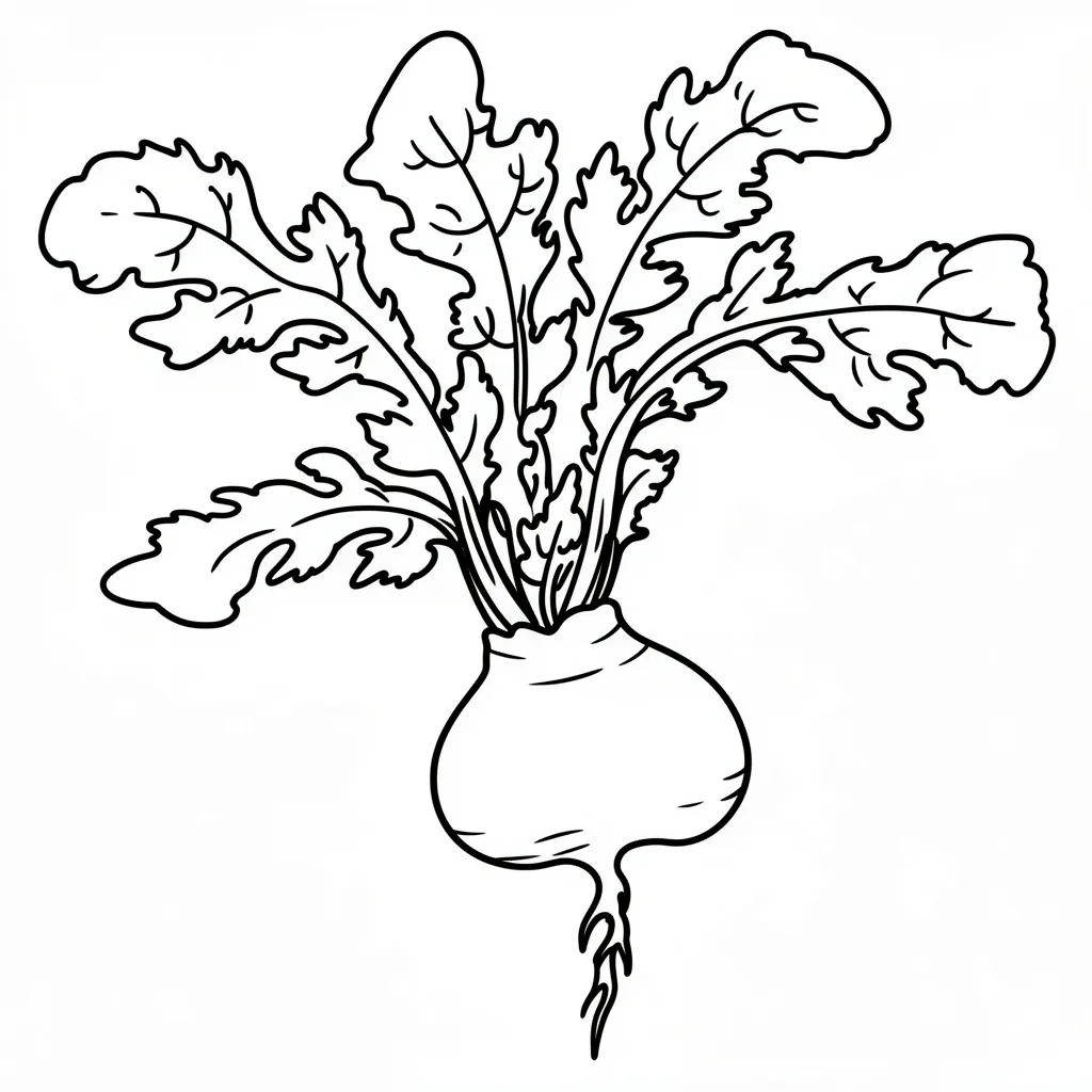 Репа с ботвой